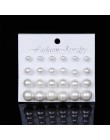 EN 12 Pairs Flower kolczyki damskie zestaw Pearl Crystal stadniny kolczyki Boho geometryczne Tassel kolczyki dla kobiet 2020 biż