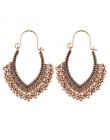 TopHanqi Indian Jhumka biżuteria w stylu Vintage Bell Tassel kolczyk Boho antyczne etniczne srebrny spadek wiszące kolczyki dla 
