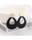 WYBU Summer Style złote kolczyki Drop dla kobiet Geomatric czarne długie wiszące kolczyki trójkąt Bts biżuteria Earing biżuterja