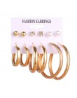 EN 12 Pairs Flower kolczyki damskie zestaw Pearl Crystal stadniny kolczyki Boho geometryczne Tassel kolczyki dla kobiet 2020 biż