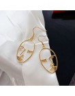 Carvejewl Girls wielokrotny wybór kolczyki Retro stop metali moda sztuka abstrakcyjna Hollow Out twarz dynda kolczyk dla kobiet 