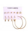 EN 12 Pairs Flower kolczyki damskie zestaw Pearl Crystal stadniny kolczyki Boho geometryczne Tassel kolczyki dla kobiet 2020 biż