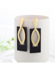 WYBU Summer Style złote kolczyki Drop dla kobiet Geomatric czarne długie wiszące kolczyki trójkąt Bts biżuteria Earing biżuterja