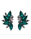 Biały/różowy szkło Rhinestone moda kolczyk kobiety moda biżuteria New arrival metal z gems stud dla kobiet dziewczyn E962 965
