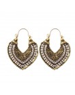 TopHanqi Indian Jhumka biżuteria w stylu Vintage Bell Tassel kolczyk Boho antyczne etniczne srebrny spadek wiszące kolczyki dla 