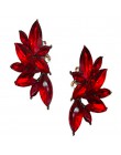 Biały/różowy szkło Rhinestone moda kolczyk kobiety moda biżuteria New arrival metal z gems stud dla kobiet dziewczyn E962 965