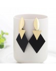 WYBU Summer Style złote kolczyki Drop dla kobiet Geomatric czarne długie wiszące kolczyki trójkąt Bts biżuteria Earing biżuterja