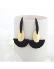 WYBU Summer Style złote kolczyki Drop dla kobiet Geomatric czarne długie wiszące kolczyki trójkąt Bts biżuteria Earing biżuterja