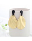 WYBU Summer Style złote kolczyki Drop dla kobiet Geomatric czarne długie wiszące kolczyki trójkąt Bts biżuteria Earing biżuterja