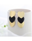 WYBU Summer Style złote kolczyki Drop dla kobiet Geomatric czarne długie wiszące kolczyki trójkąt Bts biżuteria Earing biżuterja