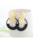 WYBU Summer Style złote kolczyki Drop dla kobiet Geomatric czarne długie wiszące kolczyki trójkąt Bts biżuteria Earing biżuterja