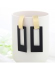 WYBU Summer Style złote kolczyki Drop dla kobiet Geomatric czarne długie wiszące kolczyki trójkąt Bts biżuteria Earing biżuterja
