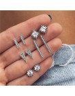Yobest Vintage geometryczny zestaw kolczyków dla kobiet dziewczyn 2019 moda koralik kamień kwiat małe kolczyki biżuteria