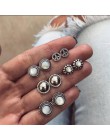Yobest Vintage geometryczny zestaw kolczyków dla kobiet dziewczyn 2019 moda koralik kamień kwiat małe kolczyki biżuteria