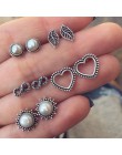 Yobest Vintage geometryczny zestaw kolczyków dla kobiet dziewczyn 2019 moda koralik kamień kwiat małe kolczyki biżuteria