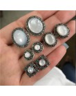 Yobest Vintage geometryczny zestaw kolczyków dla kobiet dziewczyn 2019 moda koralik kamień kwiat małe kolczyki biżuteria