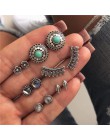 Yobest Vintage geometryczny zestaw kolczyków dla kobiet dziewczyn 2019 moda koralik kamień kwiat małe kolczyki biżuteria