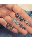 Yobest Vintage geometryczny zestaw kolczyków dla kobiet dziewczyn 2019 moda koralik kamień kwiat małe kolczyki biżuteria