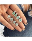 Yobest Vintage geometryczny zestaw kolczyków dla kobiet dziewczyn 2019 moda koralik kamień kwiat małe kolczyki biżuteria