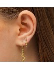 ROXI moda damska Punk Style zwierząt wąż kolczyki 100% 925 Sterling Silver kolczyki Snakelike zwierząt Climber biżuteria na uszy