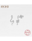 ROXI moda damska Punk Style zwierząt wąż kolczyki 100% 925 Sterling Silver kolczyki Snakelike zwierząt Climber biżuteria na uszy