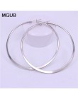 MGUB 15mm 20mm 30mm 40mm 50mm 60mm 70mm ze stali nierdzewnej proste lekkie wygodne popularne kobiece kolczyki LH526