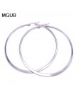 MGUB 15mm 20mm 30mm 40mm 50mm 60mm 70mm ze stali nierdzewnej proste lekkie wygodne popularne kobiece kolczyki LH526