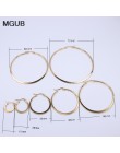 MGUB 15mm 20mm 30mm 40mm 50mm 60mm 70mm ze stali nierdzewnej proste lekkie wygodne popularne kobiece kolczyki LH526