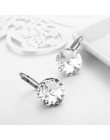 BAFFIN moda kryształy swarovskiego dynda kolczyk kolor srebrny Bella okrągłe kolczyki Dorp dla kobiet wesele Bijoux prezent