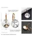 BAFFIN moda kryształy swarovskiego dynda kolczyk kolor srebrny Bella okrągłe kolczyki Dorp dla kobiet wesele Bijoux prezent