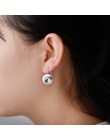 BAFFIN moda kryształy swarovskiego dynda kolczyk kolor srebrny Bella okrągłe kolczyki Dorp dla kobiet wesele Bijoux prezent