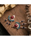 Boho złote kolczyki dla kobiet kobieta Vintage etniczne frędzle wiszące wiszące kolczyki 2019 Indian Brincos komunikat biżuteria