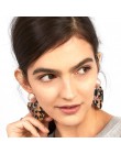 Czeski Multicolor akrylowe Lovery serce dynda kolczyk dla kobiet Trendy Rhinestone Abalone Shell komunikat biżuteria ślubna na p