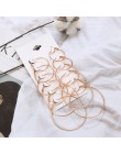 2019 nowy 6 par/zestaw Vintage srebrna róża złota wiele Dangle duże okrągłe kolczyki koła dla kobiet biżuteria Steampunk klips d
