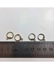 Eruifa 20 sztuk 12mm Earing baza złącze Linker uchwyt zewnętrzny wewnętrzny mosiądz Hoop klip dla kolczyk DIY 2 kolory Nickle i 