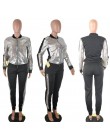 Jesień zima cekiny 2 sztuka zestaw kobiety dres bluza z długim rękawem najlepsze spodnie garnitur Streetwear świecący pasujące z