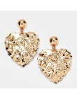 Czeski Multicolor akrylowe Lovery serce dynda kolczyk dla kobiet Trendy Rhinestone Abalone Shell komunikat biżuteria ślubna na p