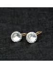 BAFFIN moda kryształy swarovskiego dynda kolczyk kolor srebrny Bella okrągłe kolczyki Dorp dla kobiet wesele Bijoux prezent