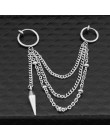 SOHOT nowych mężczyzna Punk Tassel wielowarstwowy wiszący łańcuszek kolczyki w stylu vintage rockowe liść krzyż geometryczny ele