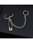 SOHOT nowych mężczyzna Punk Tassel wielowarstwowy wiszący łańcuszek kolczyki w stylu vintage rockowe liść krzyż geometryczny ele