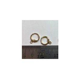 Eruifa 20 sztuk 12mm Earing baza złącze Linker uchwyt zewnętrzny wewnętrzny mosiądz Hoop klip dla kolczyk DIY 2 kolory Nickle i 