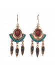 Boho złote kolczyki dla kobiet kobieta Vintage etniczne frędzle wiszące wiszące kolczyki 2019 Indian Brincos komunikat biżuteria