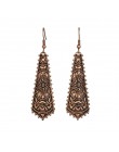 Boho złote kolczyki dla kobiet kobieta Vintage etniczne frędzle wiszące wiszące kolczyki 2019 Indian Brincos komunikat biżuteria
