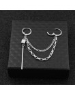 SOHOT nowych mężczyzna Punk Tassel wielowarstwowy wiszący łańcuszek kolczyki w stylu vintage rockowe liść krzyż geometryczny ele