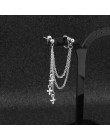 SOHOT nowych mężczyzna Punk Tassel wielowarstwowy wiszący łańcuszek kolczyki w stylu vintage rockowe liść krzyż geometryczny ele