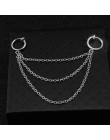 SOHOT nowych mężczyzna Punk Tassel wielowarstwowy wiszący łańcuszek kolczyki w stylu vintage rockowe liść krzyż geometryczny ele