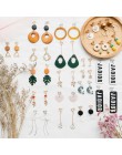 Wiele stylów kolekcja biżuteria koreański osobowość twórcza geometryczne liście klipsy Fashion Girl akcesoria damskie