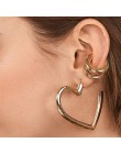 2 sztuk/zestaw 2019 nowy projekt złoty kolor małe i duże klipsy bez przekłuwania kobiet wszystko mecz okrągły Ear Cuff kolczyk k