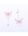 2018 nowy gorący wróżka przędzy motyl długie kolczyki dla dziewczyny ucha ozdoby stopu koło Rhinestone Pendientes Trendy Brincos