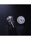 Klasyczne Sliver kolor serca i strzały cut 0.75 carat AAA + cyrkonia stadniny kolczyki ślubne kolczyki dla kobiet E836